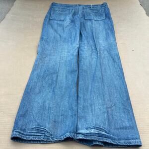 Vintage blue baggy embroidered helix